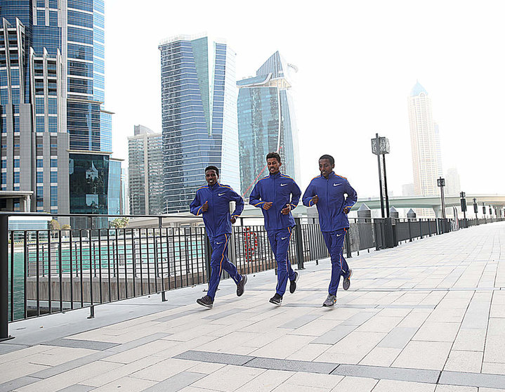 Dubai 23/01/2020 Standard Chartered Dubai Marathon 2020 Nella foto: Balew Yihunle Una imagen del maratón Dubai 2020. (Colombo/A.G.Giancarlo Colombo)
