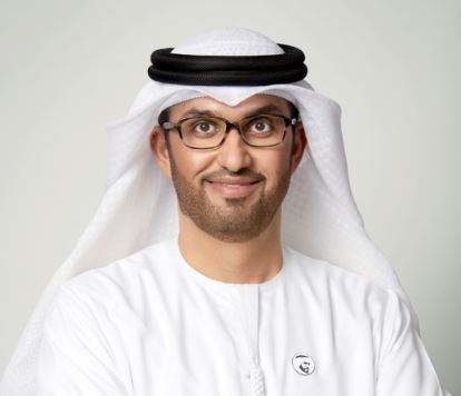 Sultan bin Ahmed Al Jaber, ministro de Industria y Tecnología Avanzada y Enviado Especial de EAU para el Cambio Climático. (WAM)