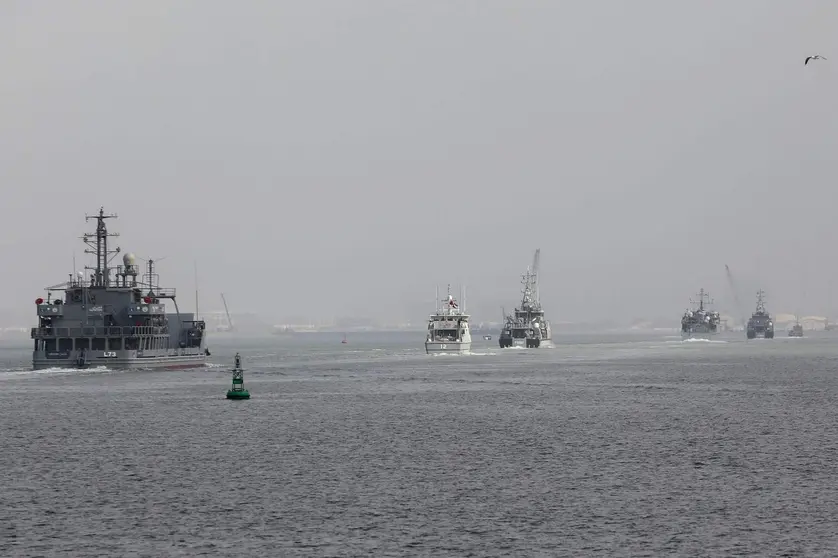 Una imagen de las embarcaciones en la costa de Abu Dhabi. (WAM)