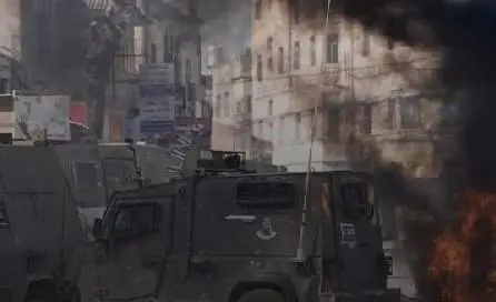 Una imagen de Twitter de la zona ocupada israelí en Cisjordania.