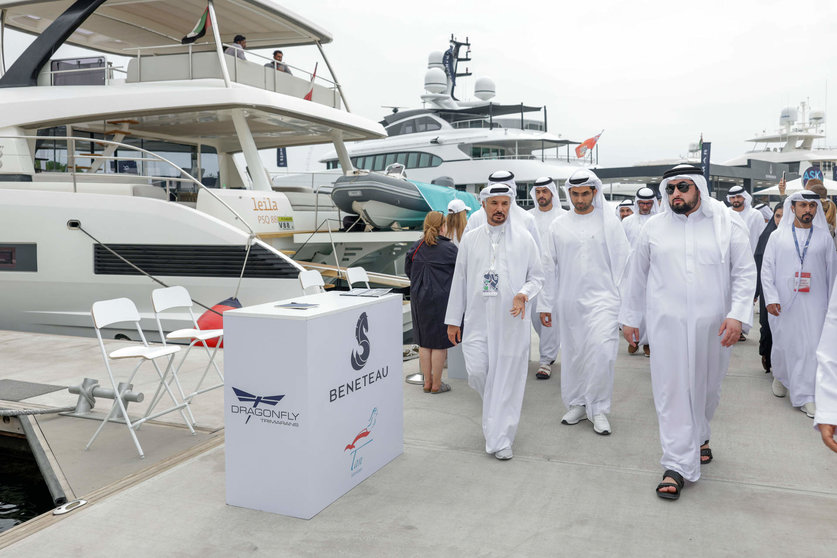 Un momento de la inauguración de Dubai Boat Show 2023. (WAM)