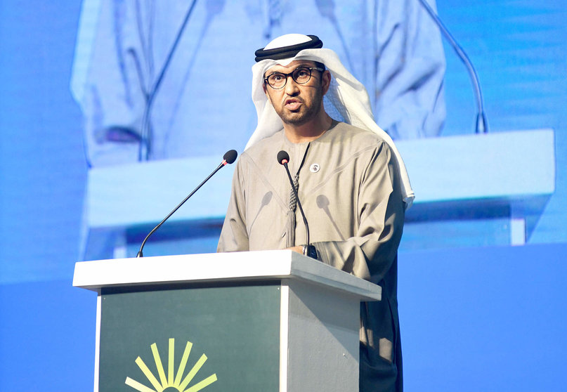Sultan Al Jaber, ministro de Industria y Tecnología Avanzada de Emiratos Árabes Unidos y presidente de la COP28. (WAM)