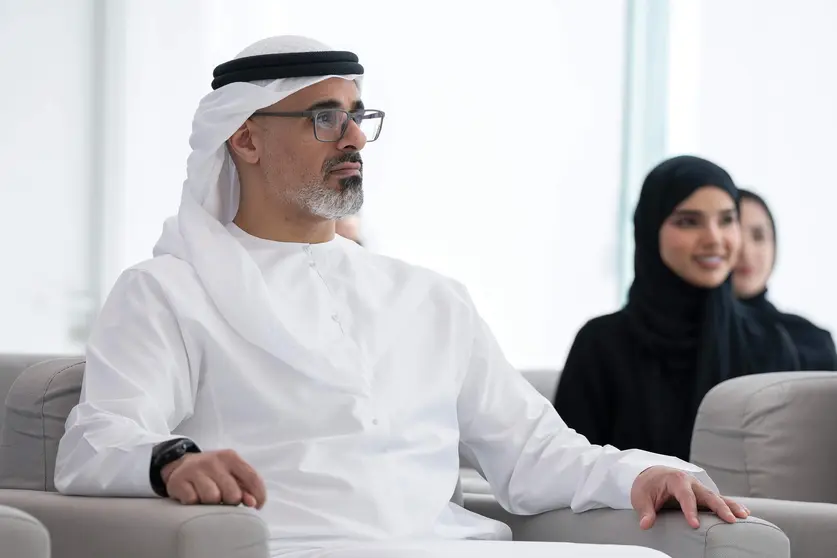 El Jeque Khaled bin Mohamed bin Zayed Al Nahyan , príncipe heredero de Abu Dhabi. (WAM)