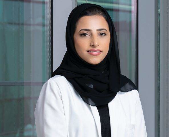 La jefa del Departamento de Asuntos Profesionales Médicos de EHS, Kareema Alraesi. (WAM)