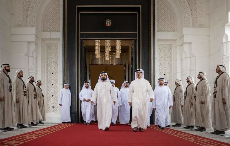 Un momento de la reunón del Gobierno de EAU este miércoles en Abu Dhabi. (WAM)