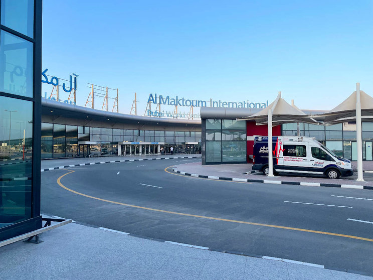 Perspectiva exterior del Aeropuerto Internacional Al Maktoum de Dubai. (EL CORREO)