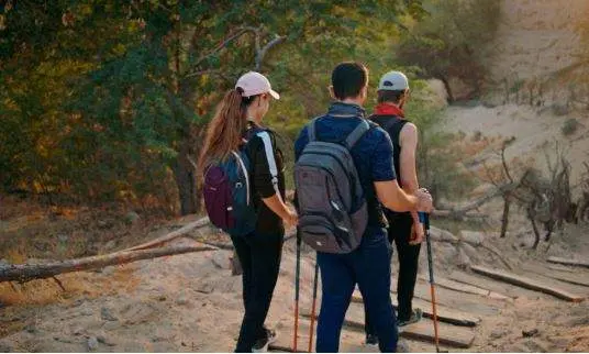 La nueva ruta de senderismo en  Mushrif Park. (Fuente externa)