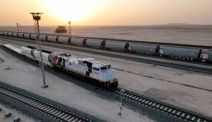 El tren en Emiratos Árabes. (Etihad Rail)