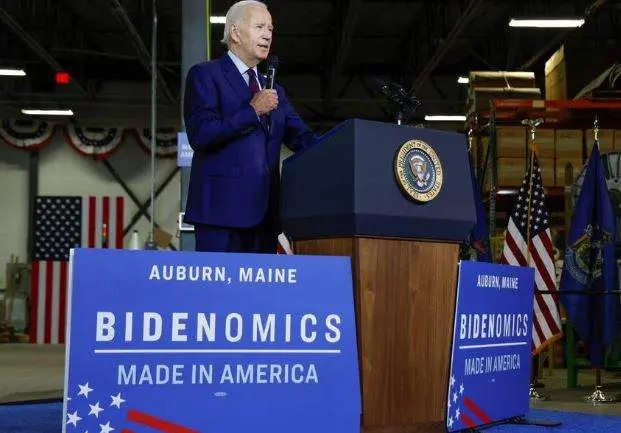 Biden en Maine. (Fuente externa)