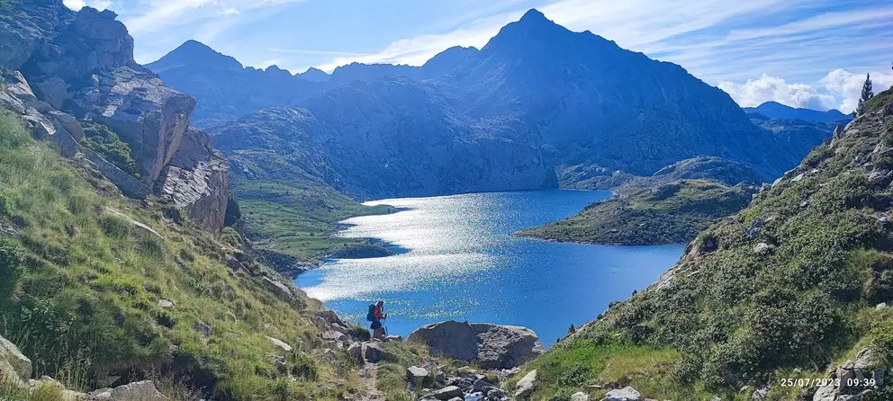 Parque Nacional de Aigüestortes, desde el collado de Dellui