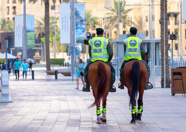 A modo ilustrativo, Policía Montada de Dubai. (Twitter)