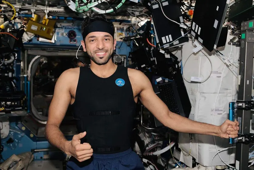 Sultán AlNeyadi en la Estación Espacial Internacional. (WAM)