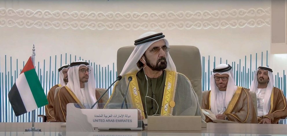 Una imagen de Twiiter del gobernante de Dubai.