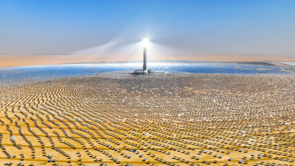 El parque solar Mohammed bin Rashid Al Maktoum en Dubai. (WAM)