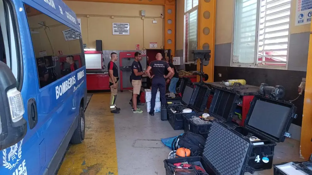 bomberos de España en Marruecos. (Cedida)