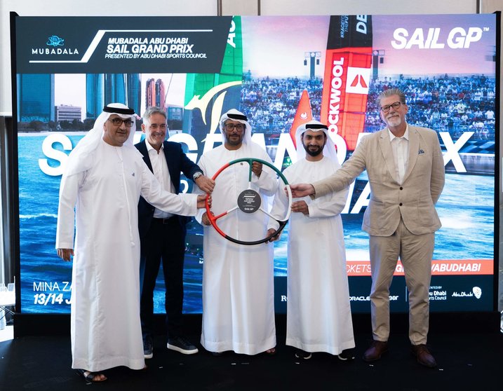 Un momento de la presentación del Gran Premio de Vela de Abu Dhabi. (WAM)
