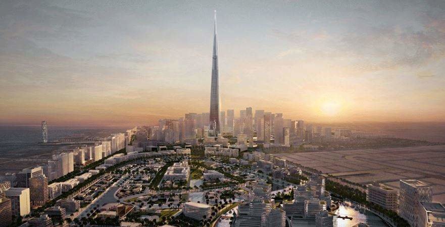 Una maqueta de la torre en Jeddah más alta que el Burj Khalifa. (Twitter)