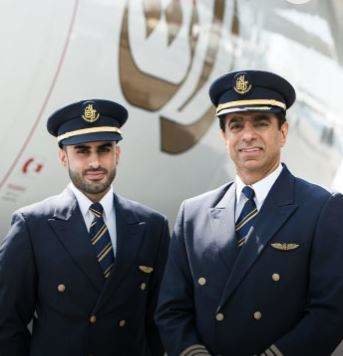 Pilotos de la aerolínea de Dubai Emirates. (Web Emirates)