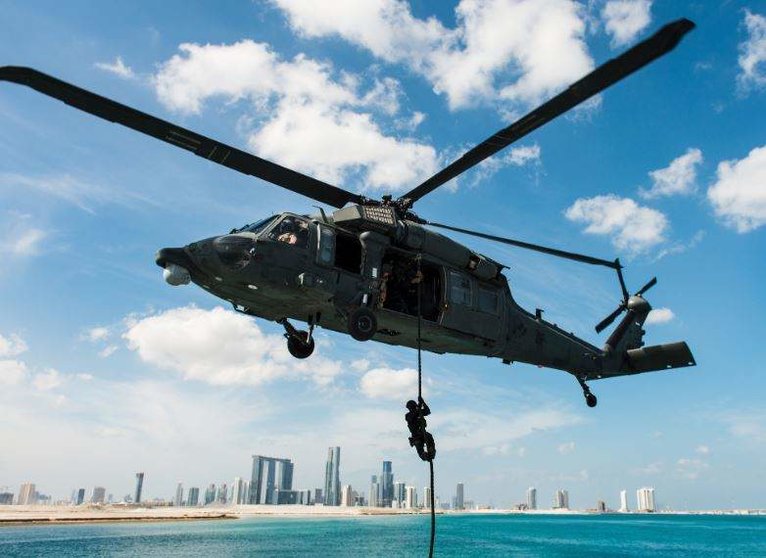 Un ejercicio militar en Abu Dhabi. (WAM)