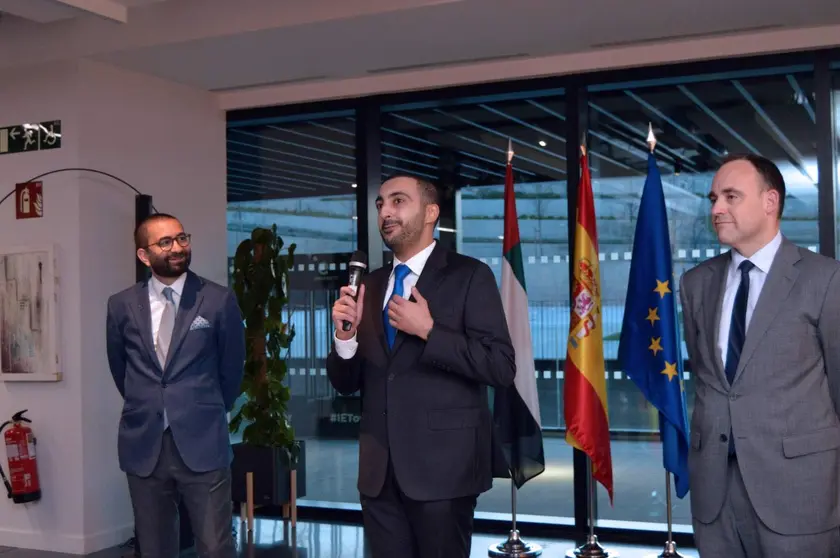 Un momento de la presentación de la cultura emiratí en la Univerdidad IE. (Cedida)