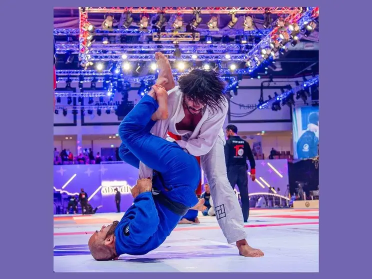 Una pelea del Campeonato de Jiu Jitsu de Abu Dhabi. (WAM)