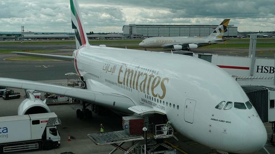 Un A380 de la aerolínea Emirates. (Twitter)