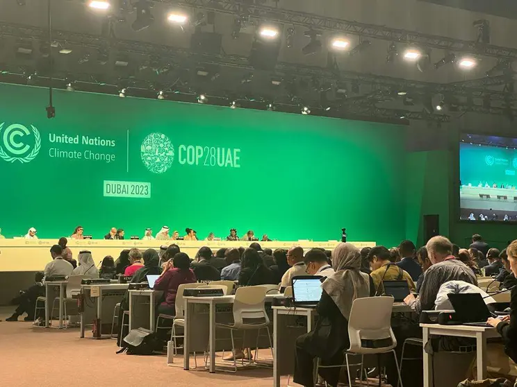 Última sesión en la Cop28 de Dubai. (EL CORREO)