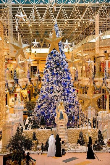 Navidad en Dubai. (Twitter)