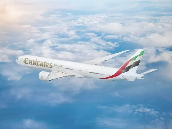 Un avión de la aerolínea de Dubai Emirates. (Twitter)