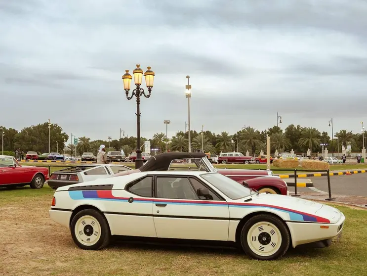 Una imagen de la exhibición de coches clásicos en Sharjah. (WAM)