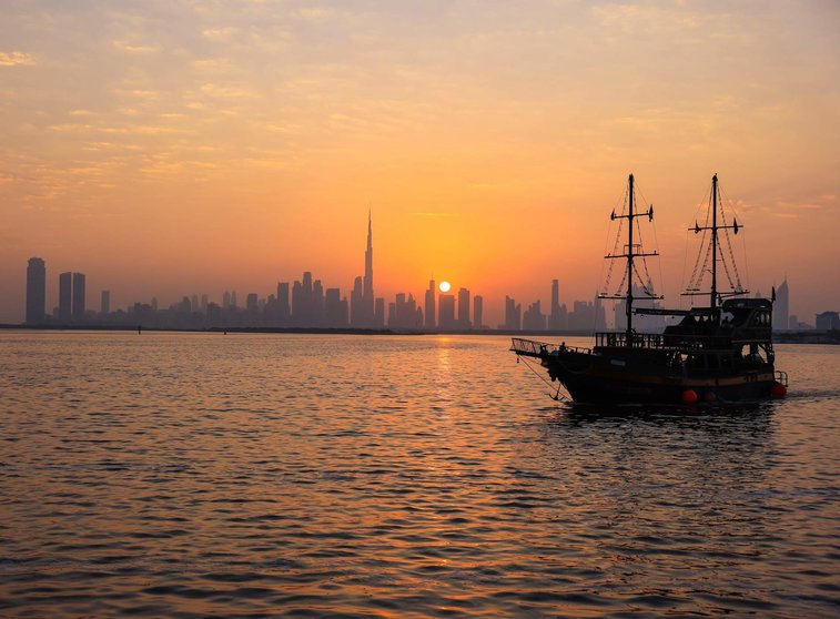 Una imagen de Dubai desde la costa. (Dubai Media Office)
