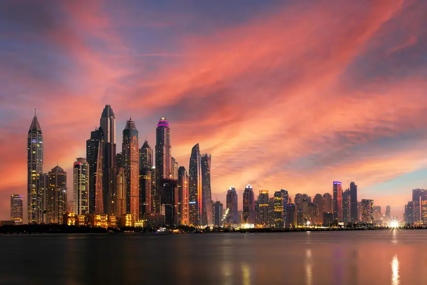 Atardecer en Dubai. (Fuente externa)