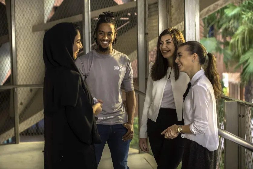 Estudiantes de la Universidad Khalifa. (WAM)