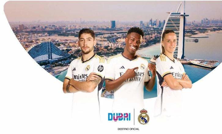 Promoción entre Visit Dubai y el Real Madrid.