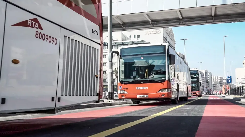 Un carril bus en Dubai. (RTA)