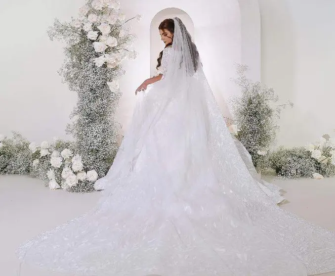 La princesa Mahra el día de su boda. (Instagram)