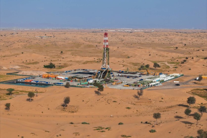 Nuevo campo de gas descubierto en Sharjah. (WAM)