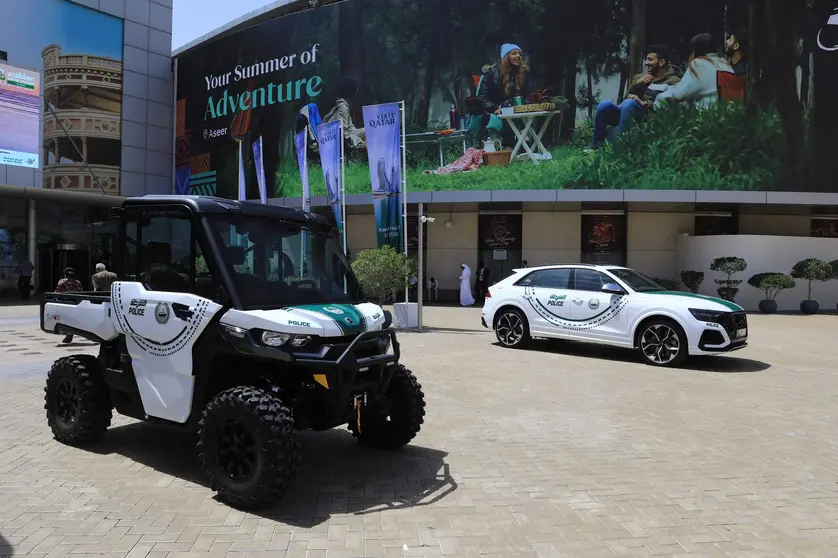 Los nuevos vehículos de la Policía de Dubai. (X)