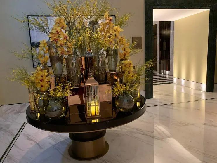 Un diseño floral en Emiratos Árabes Unidos. (EL CORREO)