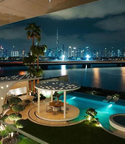 Las vistas de la vivienda de lujo en bulgari Islands.