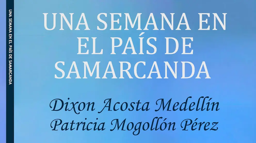 Detalle de la portada 'Una semana en el país de Samarcanda'.