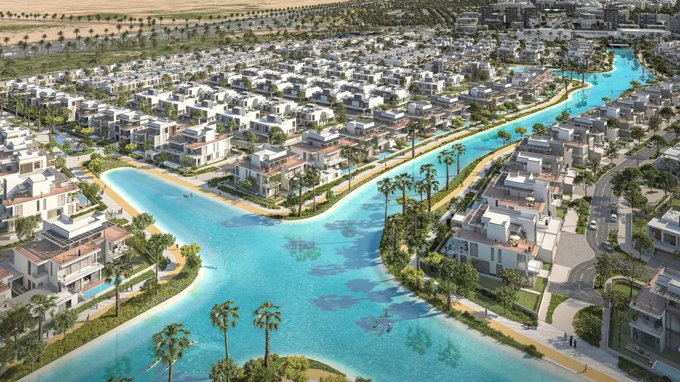Una maqueta de una urbanización en Dubai Sur. (WAM)