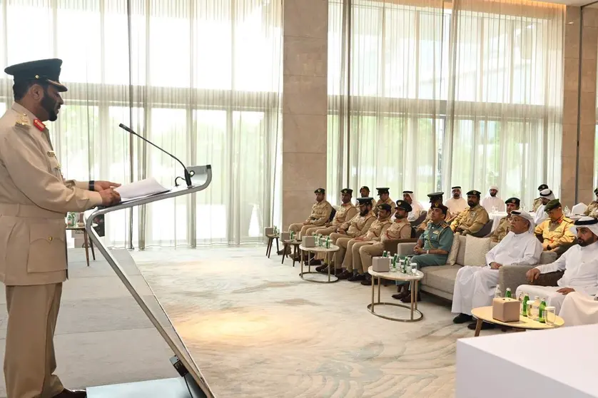 Un momento de la presentación de la campaña 'Verano sin accidentes'. (Dubai Police)