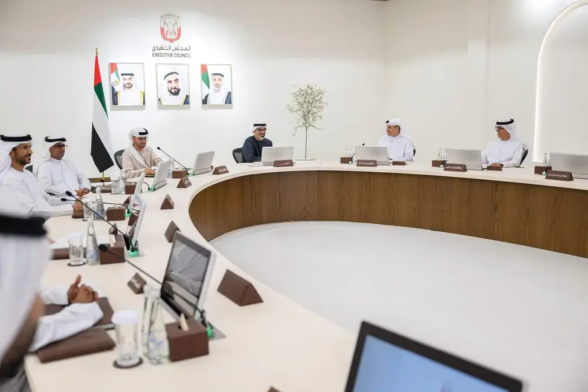 Un momento de la reunión del Consejo Ejecutivo de Abu Dhabi. (WAM)