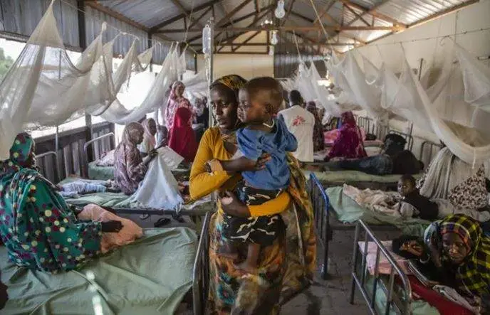 Refugiados sudaneses en un campamento. (Fuente externa)