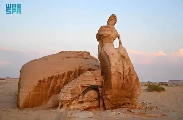 La novia de roca en la ciudad saudí de AlUla. (SPA)