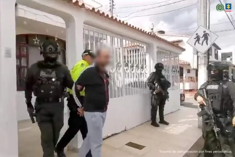 Detención en la ciudad colombiana de Cúcuta Mahdy Akil Helbaw. (Fiscalía de Colombia)