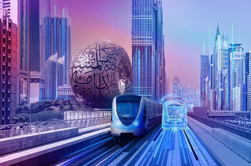 Una imagen del Metro de Dubai. (Dubai Media Office)