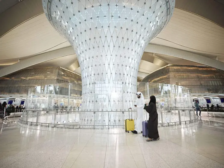 Una imagen del Aeropuerto Zayed en Abu Dhabi. (WAM)