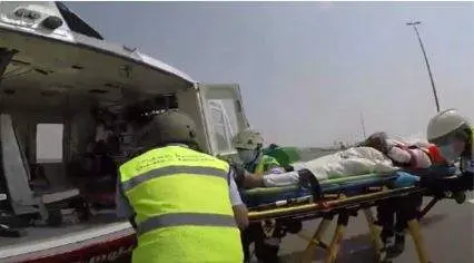 Una captura del vídeo difundido del accidente. (X)